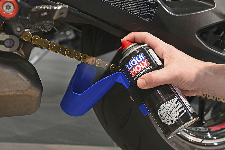 [신제품] 리퀴몰리(LIQUI MOLY) 바이크 체인 관리 툴 2종 출시 (체인 브러쉬 & 스프레이 가드)